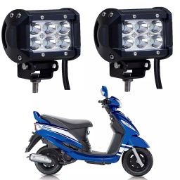 Cartronics 18W 6 Led Aluminum Bar Light/Fog Light for Mahindra Rodeo 125-10
