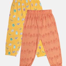 MINIKLUB Boys Peach & Yellow Cotton Printed Full Sleeves Bottom-image-20