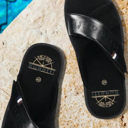 Bugatti Men Derek Black Cross Strap Sandals-34