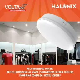 Halonix Volta NXT LED Surface Down Lighter 6500 K 12 W, Cool White (Pack of 2 Pcs) image 3