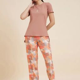 Sweet Dreams Multicolor Printed Top With Pyjamas-image-7