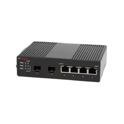 CP PLUS Gigabit SFP Managed Industrial PoE Switch 4 Port Gigabit + 2 Port, CP-ANW-GPM4F2T-N12-15