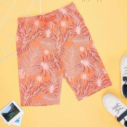 Pantaloons Junior Salmon Peach Cotton Printed Shorts-image-28