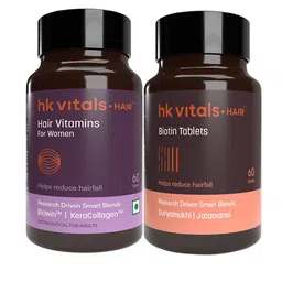 HK VITALS Set Of 2 Hair Vitamins Tablets & Biotin Tablets- 60 Tablets Each-21