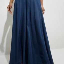 Vark by Westside Navy Solid Palazzos-image-10