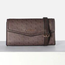 Allen Solly Brown Printed Medium Sling Handbag-40