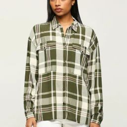Pepe Jeans Green Chequered Shirt-image-108