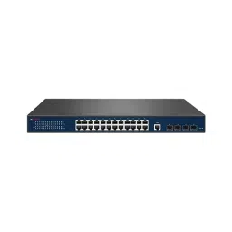 CP PLUS Gigabit SFP Managed PoE Switch with 24 Port Gigabit + 4 Port, CP-ANW-GPM24F4-N40-L3-89