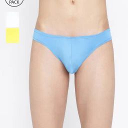 La Intimo Multicolored Comfort Fit Briefs - Pack Of 3-picture-16