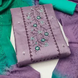 KALINI Embroidered Unstitched Dress Material-image-77