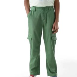 Rare Ones Boys Green Cotton Trousers-picture-34