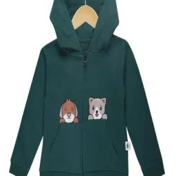 The Mom Store Kids Green Printed Sweatshirt - Pack of 3-picture-5