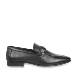 Mochi Men's Black Formal Loafers-image-37