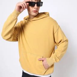 GAP Yellow Regular Fit Solid Sweatshirt-image-53
