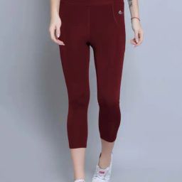 N-Gal Maroon Logo Print Tights-picture-33
