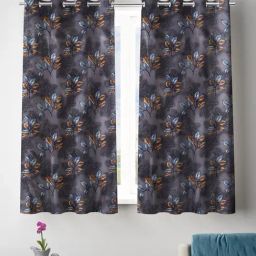 Romee Grey Polyester Floral Curtains and Sheers-image-29