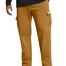 Under Armour Yellow Cotton Loose Fit Sports Trackpants-image-80