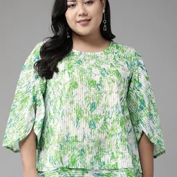 IKRASS Women Tie and Dye Printed Tops-35