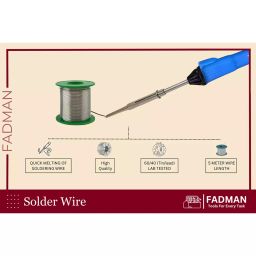 Fadman 4 In 1 Electronic Solution Beginner Flat 20 mm Tip Copper & Iron 25 W Blue image 3