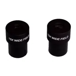 WKM 15x Wide Field 23 mm Dia Anti Reflection Eye Piece Pair for Microscopes KTN187-30