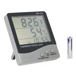 ACETEQ Digital Thermo Hygrometer Grey for Laboratories, CTH 288-35