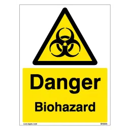 SUNSIGNS  Danger Biohazard Signages Size 900x457 mm HP Print + Vinyl, SN0045-image-52
