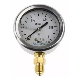 Bourdon G 1/4 Analogue Pressure Gauge 1 Bar Bottom Entry 63 mm Outside Diameter, MIT3-D22.B15-picture-11