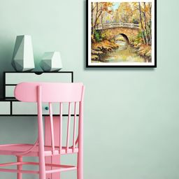 999Store Green & Blue Bridge Wall Painting-image-22