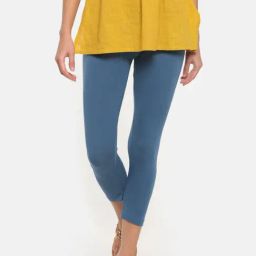 Go Colors Blue Skinny Fit Leggings-image-33
