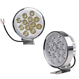 Allextreme 12 V 24 W 12 LED Round Fog Light Spot Strobe Beam Driving Lamp With On/Off Switch for Motorcycle, Car, SUV and Bikes, EX12W2 (Pack of 2)-image-6