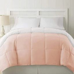 JP SHINE Peach-Coloured & White Heavy Winter 210 GSM Double Bed Comforter-image-56