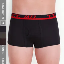 T.T. Men Pack Of 3 Jazz Mini Pure Cotton Logo Printed Trunks-picture-21