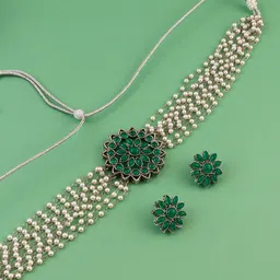 Anouk Stones-Studded & Beaded Jewellery Set-51