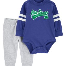 Carter's 2-Piece All-Star Brother Bodysuit Pant Set - Blue-image-13