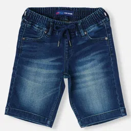 Pepe Jeans Cotton Elastane Woven Above Knee Length Solid Shorts - Navy Blue-picture-21