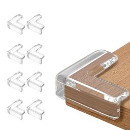 Kids Station Baby Proofing Corner Guards for Furniture L-Shape Transparent (Pack of 8)-image-20