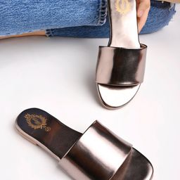 Shoetopia Metallic Sandals - Grey-image-94