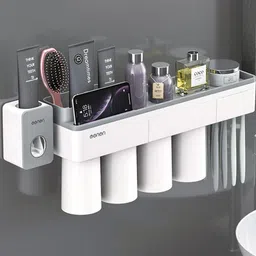 TAGVE Grey & White Tooth Brush Holder-58