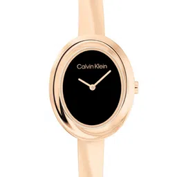Calvin Klein Women Twisted Bezel Analogue Watch 25100057-37
