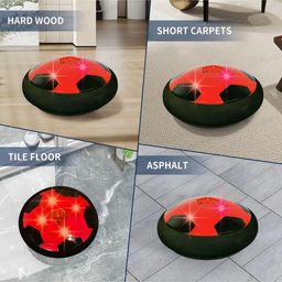 FunBlast Air Powered Hover Soccer Ball with Flashing Light  Red image 2
