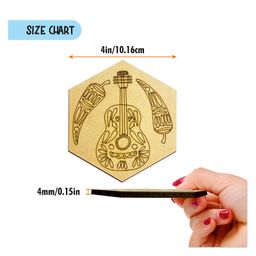 Webby DIY Paint Wooden Coaster with Stand Set of 6 - Multicolour image 3