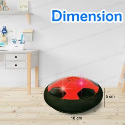 FunBlast Air Powered Hover Soccer Ball with Flashing Light  Red image 3