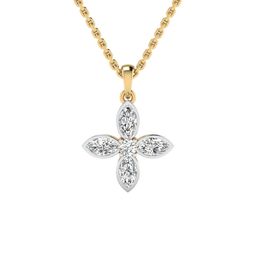SHINE ETERNAL 18KT Yellow Gold Lab Grown Diamond Marquise Splendor Pendant-image-65