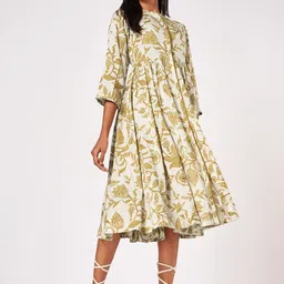 Marigold Lane Ethnic Motifs Print A-Line Dress-picture-4