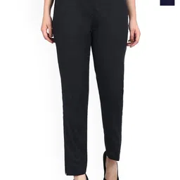 MIXFIT Women Pack Of 2 Skinny Fit Mid-Rise Cotton Trousers-picture-29
