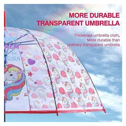 CHAATEWALA Born To Be A Unicorn Text & Unicorn Printed Umbrella - Multi Colour image 5