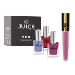 JUICE Set of 3 One Coat Nail Polishes with Lip Tint - Plumburn M-95-image-83