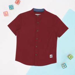 Pantaloons Junior Boys Maroon Shirt-image-25