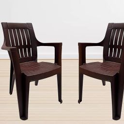 RW REST WELL Pulse BronzeModern Matte Plastic Chair (Set of 4 ) image 1