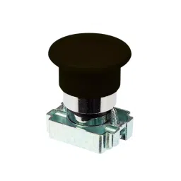 Sibass Electric Mushroom Push Button Diameter 22.5 mm Metal Body Without Contact Element with CE Mark, Black, SE-BC (Pack of 225)-14
